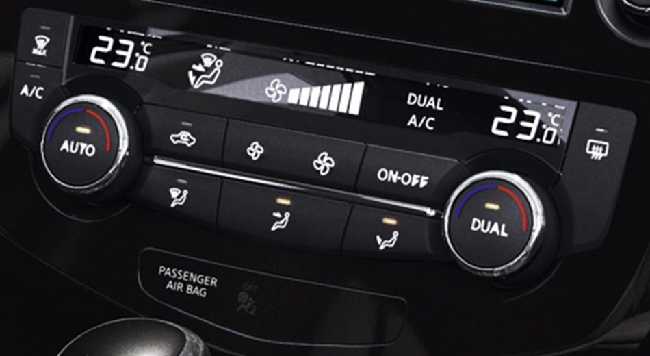 Nissan X-Trail Independent temperature controls