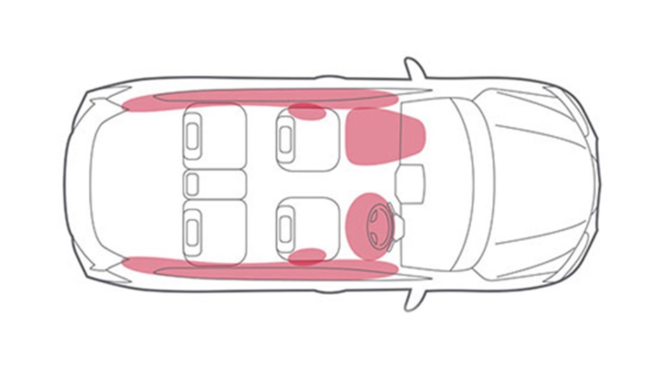 Nissan X-trail Airbag illustration